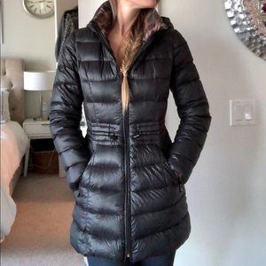 Laundry by Shelli Segal Mid Length Hooded Puffer